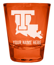 Load image into Gallery viewer, Louisiana Tech Bulldogs Customizable Engraved Full Color 2oz Shot Glass Officially Licensed Collegiate Product
