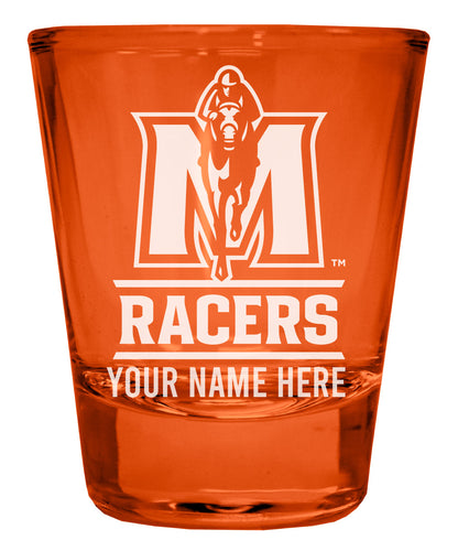 Murray State University Customizable Engraved Full Color 2oz Shot Glass Orange Officially Licensed Collegiate Product Single