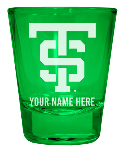 University of St. Thomas Customizable Engraved Full Color 2oz Shot Glass Green Officially Licensed Collegiate Product Single