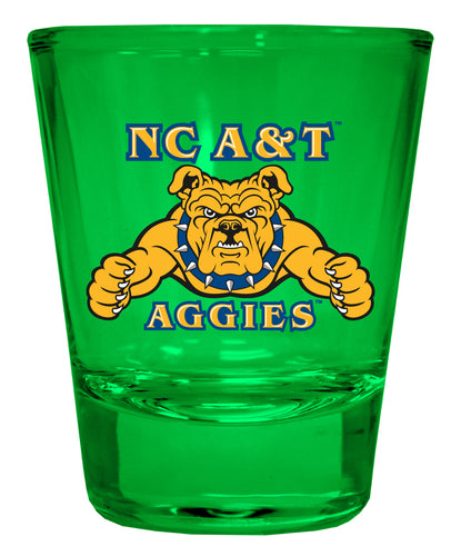 North Carolina A&T State Aggies Full Color 2oz Shot Glass Officially Licensed Collegiate Product