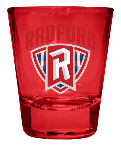 Radford University Highlanders Full Color 2oz Shot Glass Officially Licensed Collegiate Product