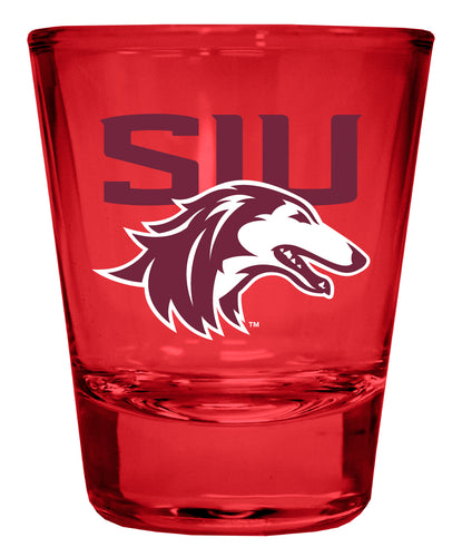 Southern Illinois Salukis Full Color 2oz Shot Glass Officially Licensed Collegiate Product