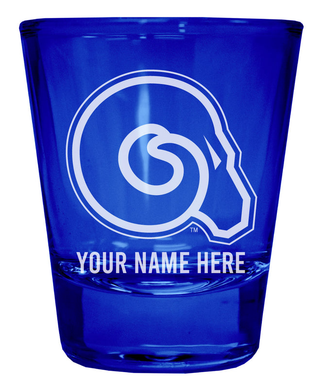 Albany State University Officially Licensed Personalized Engraved Full Color 2 oz Shot Glass Blue