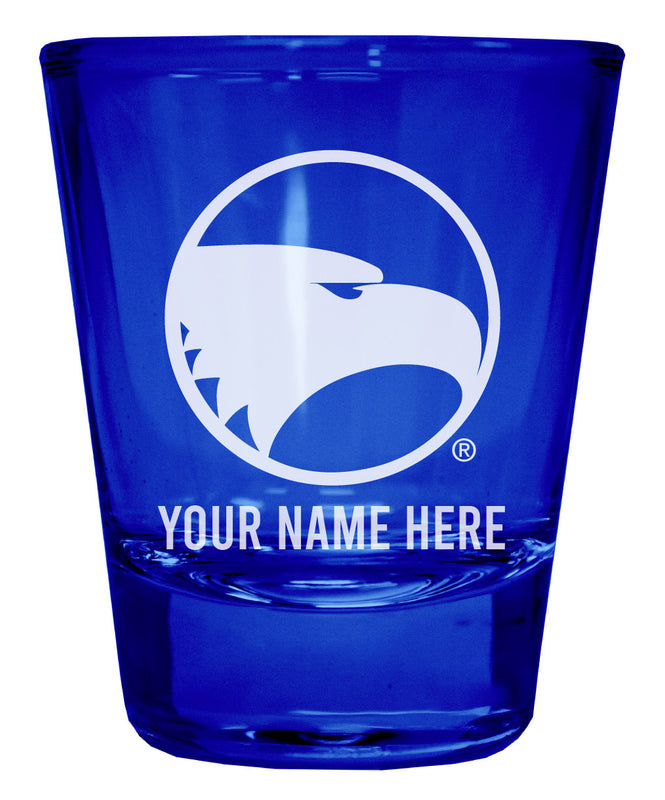 Georgia Southern Eagles Officially Licensed Personalized Engraved Full Color 2 oz Shot Glass Blue