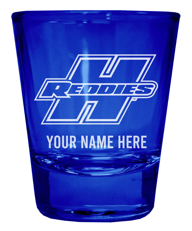 Henderson State Reddies Officially Licensed Personalized Engraved Full Color 2 oz Shot Glass Blue