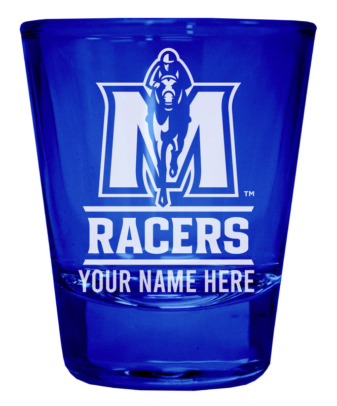 Murray State University Officially Licensed Personalized Engraved Full Color 2 oz Shot Glass Blue