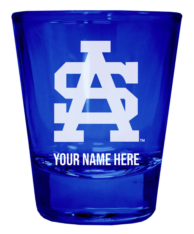 University of South Alabama Officially Licensed Personalized Engraved Full Color 2 oz Shot Glass Blue