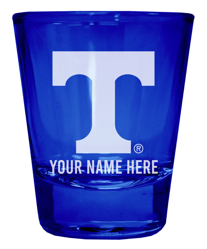 Tennessee Knoxville Officially Licensed Personalized Engraved Full Color 2 oz Shot Glass Blue
