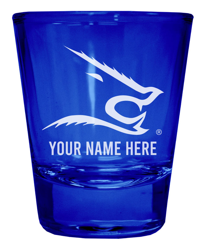Texas A&M Kingsville Javelinas Officially Licensed Personalized Engraved Full Color 2 oz Shot Glass Blue