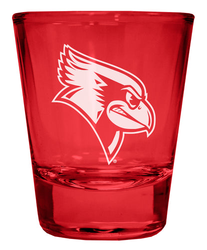Illinois State Redbirds Engraved Full Color 2oz Shot Glass Red Officially Licensed Collegiate Product Single