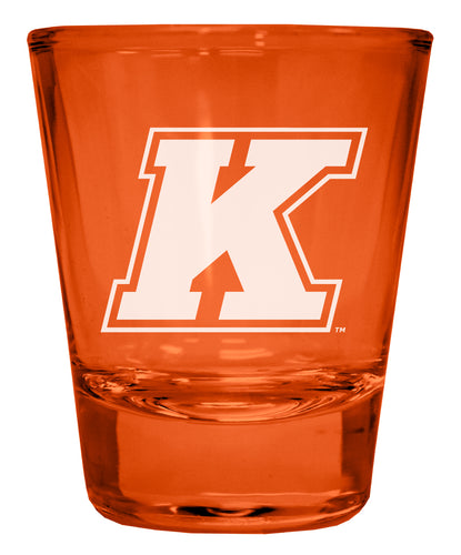 Kent State University Engraved Full Color 2oz Shot Glass Orange Officially Licensed Collegiate Product Single