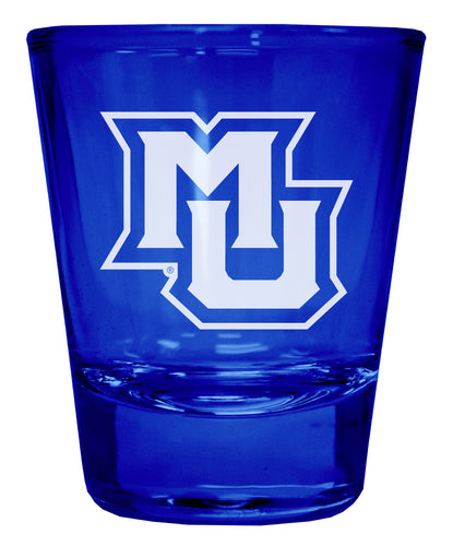 Marquette Golden Eagles Engraved Full Color 2oz Shot Glass Blue Officially Licensed Collegiate Product Single