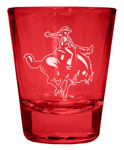 Northwestern Oklahoma State University Engraved Full Color 2oz Shot Glass Red Officially Licensed Collegiate Product Single