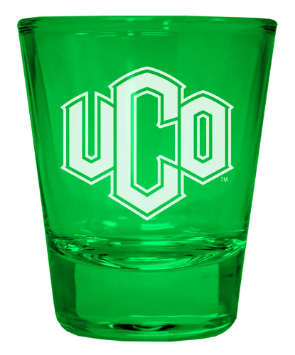 University of Central Oklahoma Bronchos Engraved Full Color 2oz Shot Glass Green Officially Licensed Collegiate Product Single