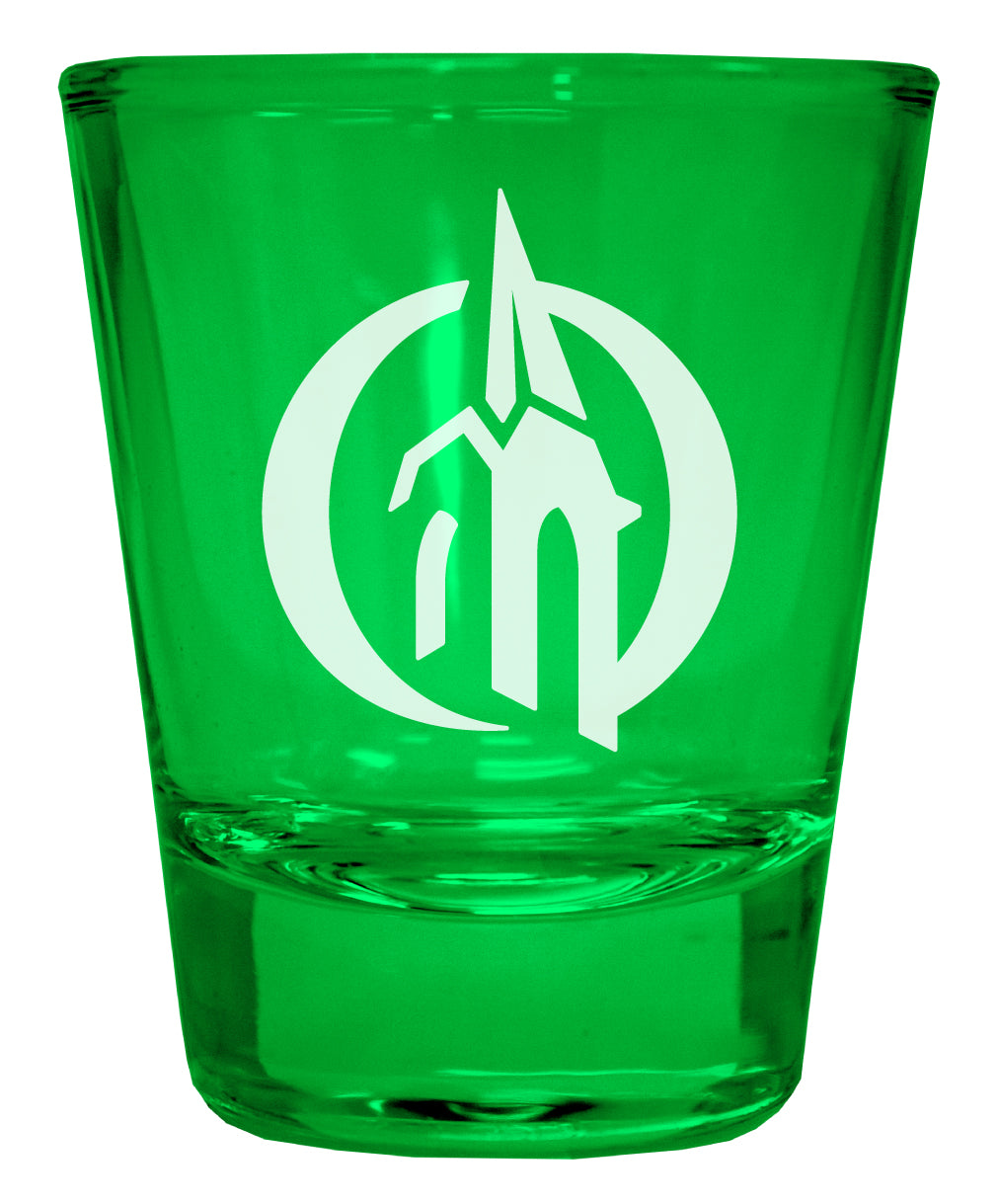 Otterbein University Engraved Full Color 2oz Shot Glass Green Officially Licensed Collegiate Product Single