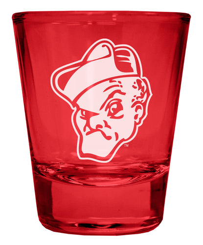 Ohio Wesleyan University Engraved Full Color 2oz Shot Glass Red Officially Licensed Collegiate Product 2-Pack
