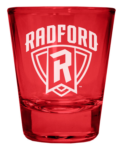 Radford University
Highlanders Engraved Full Color 2oz Shot Glass Red Officially Licensed Collegiate Product Single