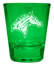 Load image into Gallery viewer, Rider University Broncs Engraved Full Color 2oz Shot Glass Officially Licensed Collegiate Product
