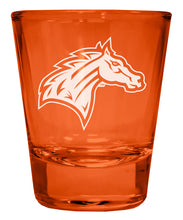 Load image into Gallery viewer, Rider University Broncs Engraved Full Color 2oz Shot Glass Officially Licensed Collegiate Product
