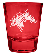 Load image into Gallery viewer, Rider University Broncs Engraved Full Color 2oz Shot Glass Officially Licensed Collegiate Product
