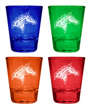 Load image into Gallery viewer, Rider University Broncs Engraved Full Color 2oz Shot Glass Officially Licensed Collegiate Product
