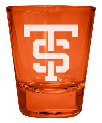 University of St. Thomas Engraved Full Color 2oz Shot Glass Orange Officially Licensed Collegiate Product 4-Pack