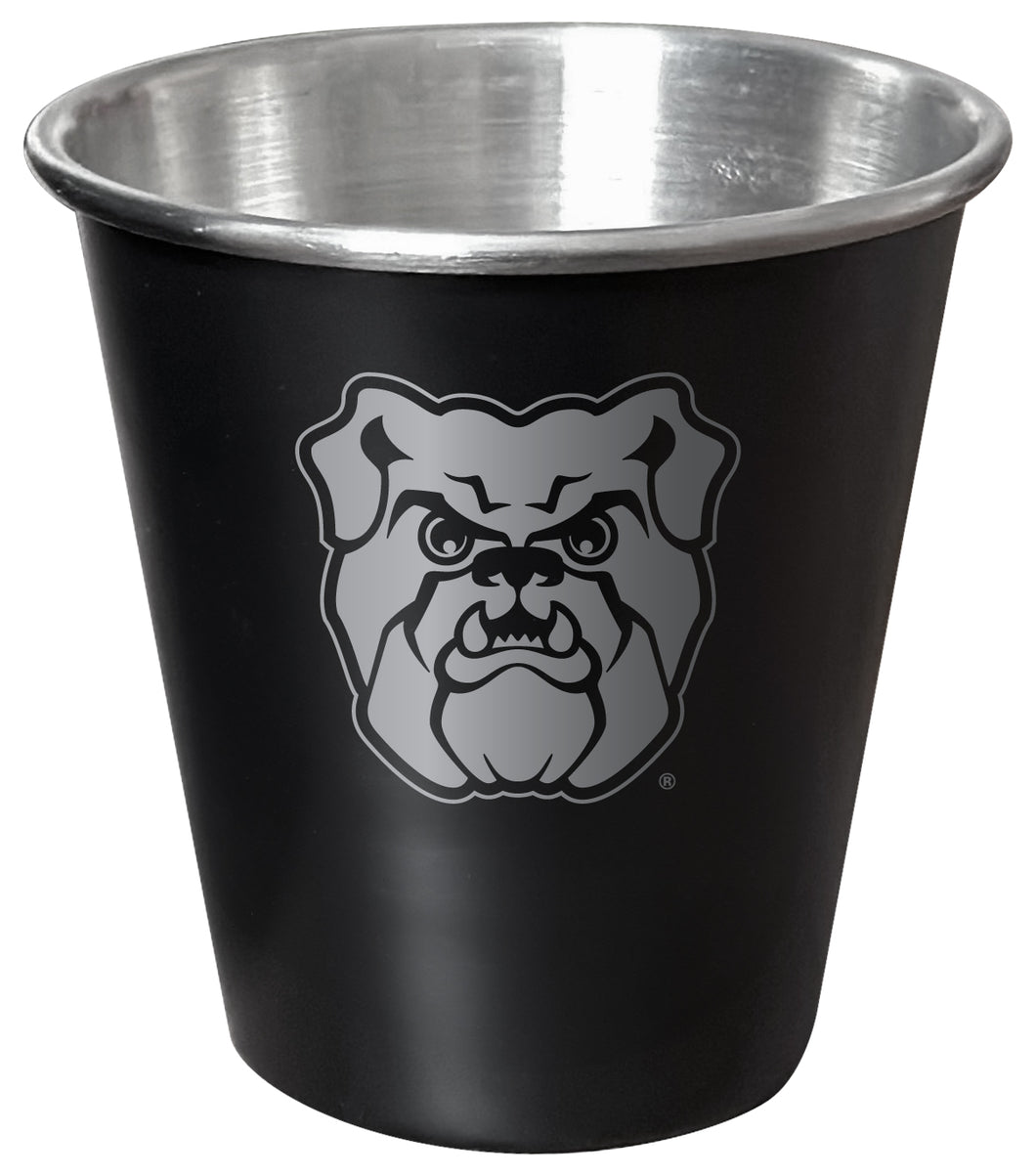Butler Bulldogs Engraved 2oz Tin Shot Glass Black Matte Coating Officially Licensed Collegiate Product Single