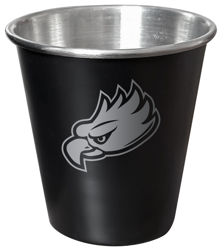 Florida Gulf Coast Eagles Engraved 2oz Tin Shot Glass Black Matte Coating Officially Licensed Collegiate Product 4-Pack