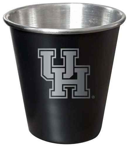 University of Houston Engraved 2oz Tin Shot Glass Black Matte Coating Officially Licensed Collegiate Product Single
