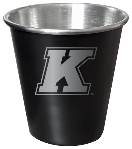 Kent State University Engraved 2oz Tin Shot Glass Black Matte Coating Officially Licensed Collegiate Product Single