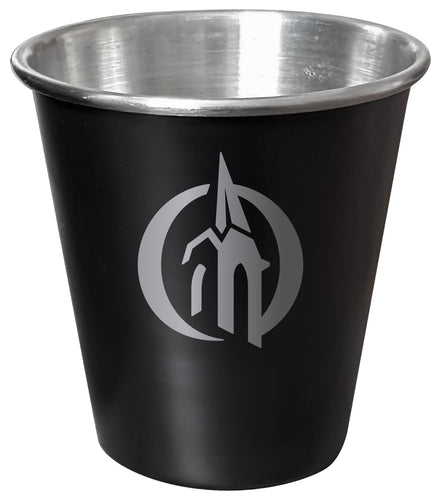 Otterbein University Engraved 2oz Tin Shot Glass Black Matte Coating Officially Licensed Collegiate Product Single