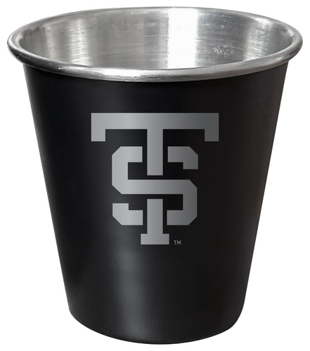 University of St. Thomas Engraved 2oz Tin Shot Glass Black Matte Coating Officially Licensed Collegiate Product 4-Pack