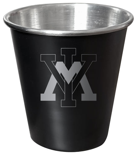 VMI Keydets Engraved 2oz Tin Shot Glass Black Matte Coating Officially Licensed Collegiate Product Single