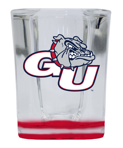 Gonzaga Bulldogs 2 Ounce Shot Glass Square Red Base Officially Licensed Collegiate Product 4-Pack