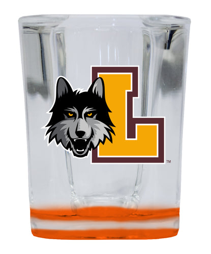 Loyola University Ramblers 2 Ounce Shot Glass Square Orange Base Officially Licensed Collegiate Product 2-Pack