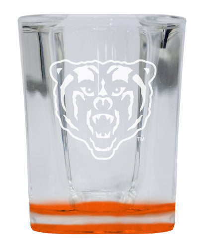 Mercer University 2 Ounce Engraved Shot Glass Square Orange Base Officially Licensed Collegiate Product 2-Pack