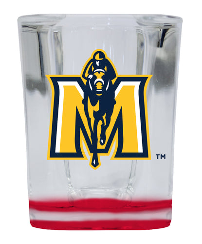 Murray State University 2 Ounce Shot Glass Square Red Base Officially Licensed Collegiate Product 4-Pack
