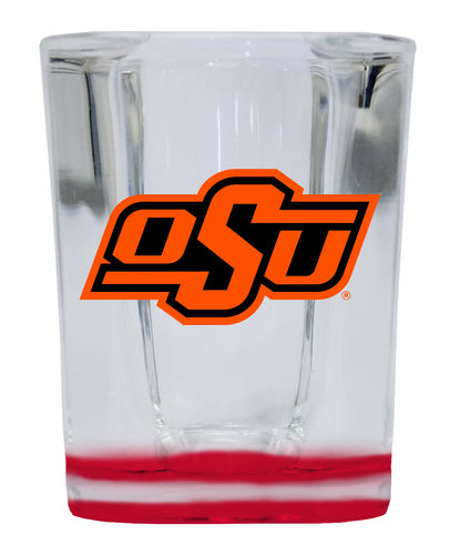 Oklahoma State Cowboys 2 Ounce Shot Glass Square Red Base Officially Licensed Collegiate Product 4-Pack