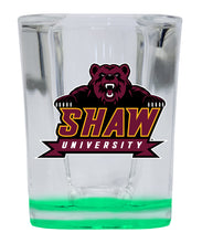 Load image into Gallery viewer, Shaw University Bears  2 Ounce Shot Glass Square  Officially Licensed Collegiate Product
