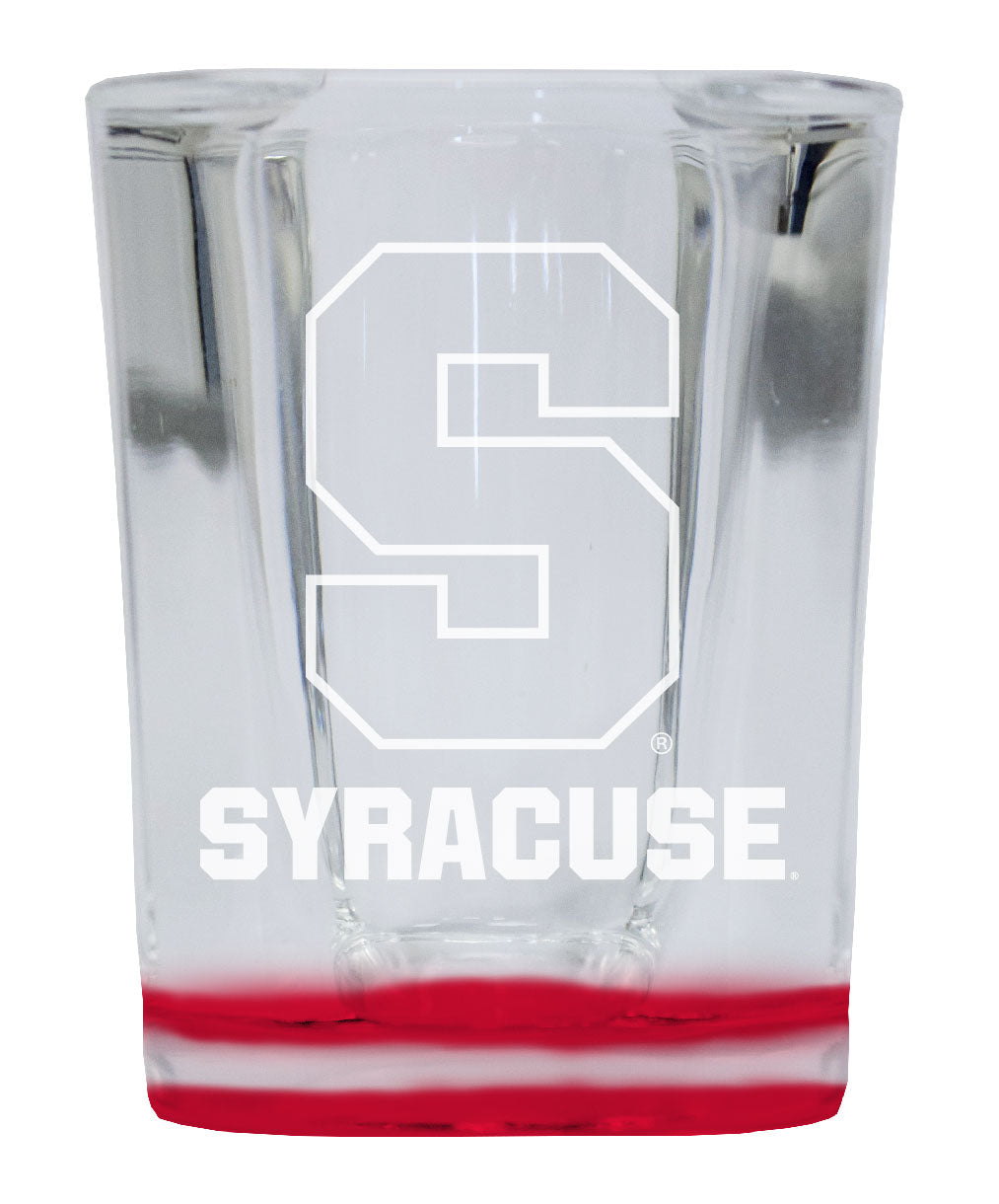 Syracuse Orange 2 Ounce Engraved Shot Glass Square Officially Licensed Collegiate Product