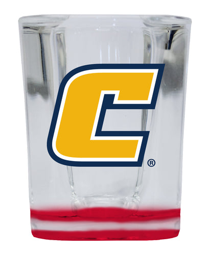 University of Tennessee at Chattanooga  2 Ounce Shot Glass Square Red Base Officially Licensed Collegiate Product 4-Pack