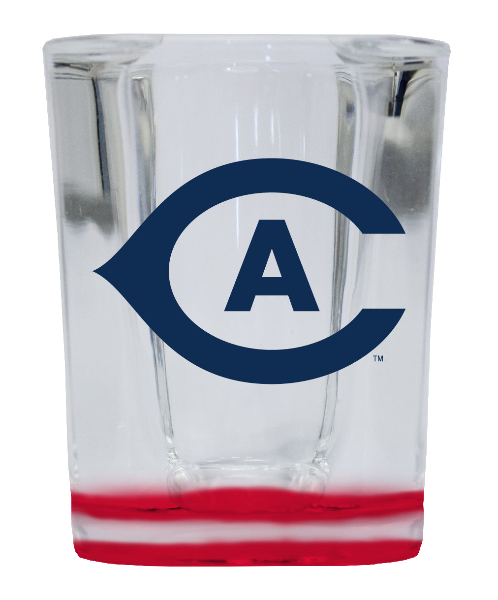 UC Davis Aggies  2 Ounce Shot Glass Square Red Base Officially Licensed Collegiate Product 4-Pack