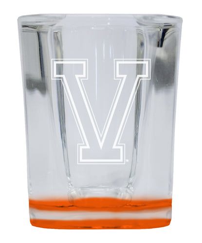 Vermont Catamounts 2 Ounce Engraved Shot Glass Square Orange Base Officially Licensed Collegiate Product 4-Pack
