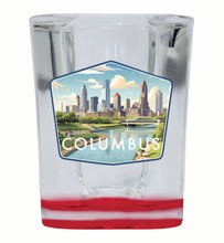 Load image into Gallery viewer, Columbus Ohio Daytime Cityscape Design Souvenir 2 Ounce Shot Glass Square
