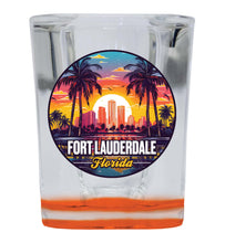 Load image into Gallery viewer, Fort Lauderdale Florida Design B Souvenir 2 Ounce Shot Glass Square
