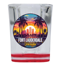 Load image into Gallery viewer, Fort Lauderdale Florida Design B Souvenir 2 Ounce Shot Glass Square
