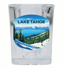 Load image into Gallery viewer, Lake Tahoe Ski Design D Souvenir 2 Ounce Shot Glass Square
