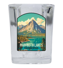 Load image into Gallery viewer, Mammoth Lakes California Design A Souvenir 2 Ounce Shot Glass Square
