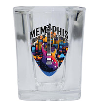 Load image into Gallery viewer, Memphis Tennessee Design B Souvenir 2 Ounce Shot Glass Square
