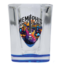Load image into Gallery viewer, Memphis Tennessee Design B Souvenir 2 Ounce Shot Glass Square
